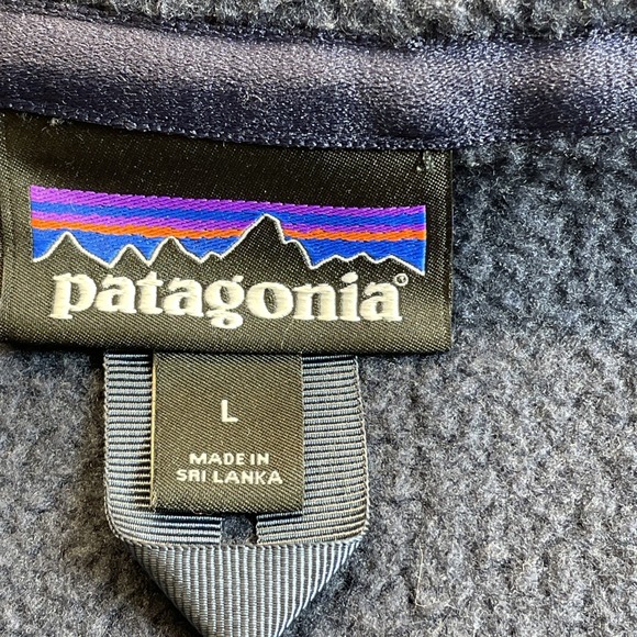 Patagonia Better Sweater Hoody Fleece Jacket womens Large Navy Blue Full Zip - Picture 3 of 12